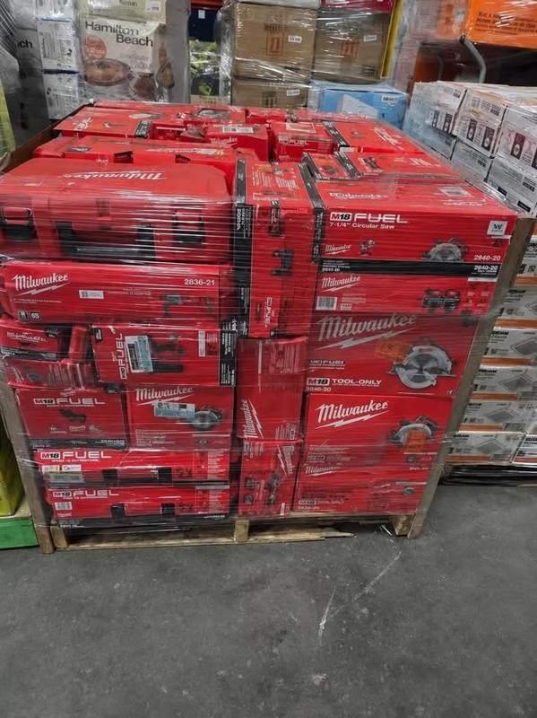 Milwaukee Tool Pallet, Full Wrap