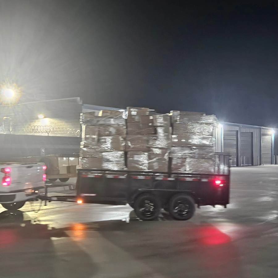 Pallets loaded for pickup