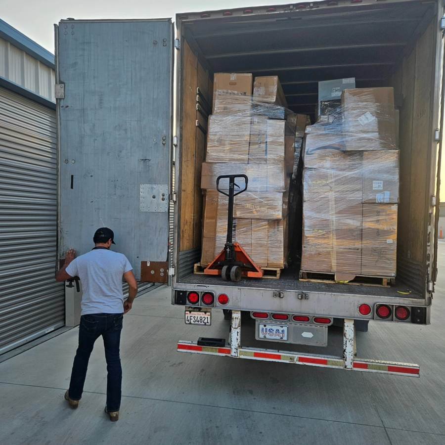 Pallets loaded for pickup