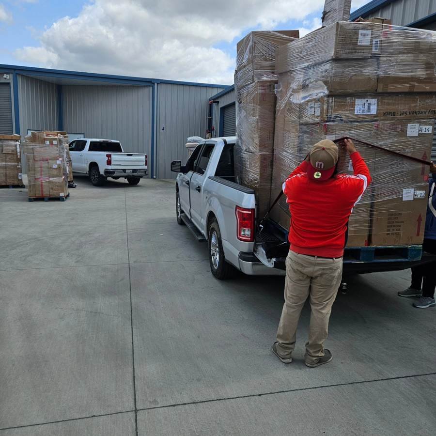 Pallets loaded for pickup